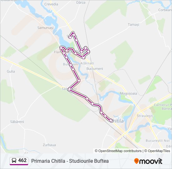 462 bus Line Map