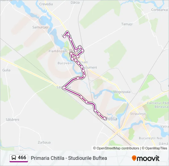 466 Bus Line Map