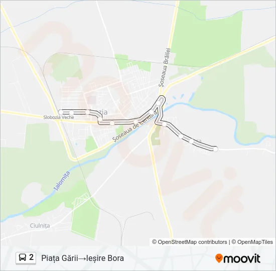 2 Bus Line Map