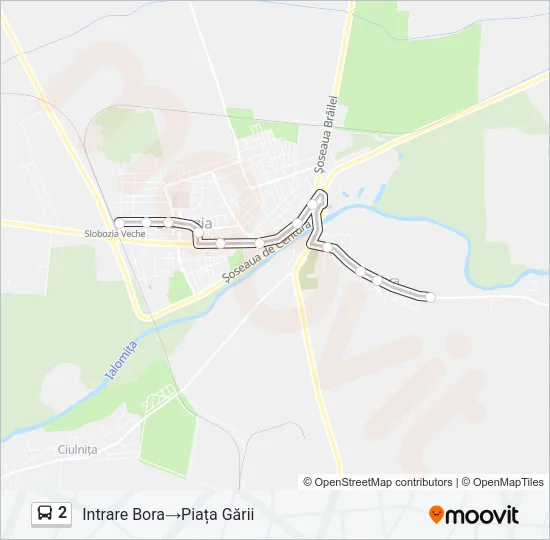 2 Bus Line Map