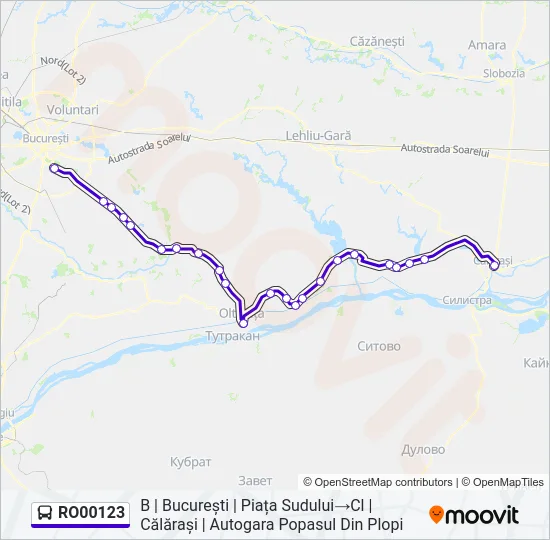 RO00123 Bus Line Map