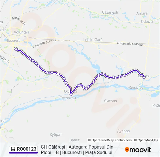RO00123 Bus Line Map