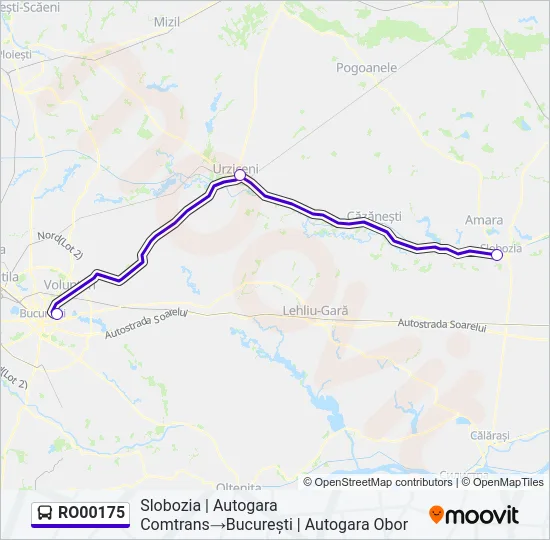 RO00175 Bus Line Map