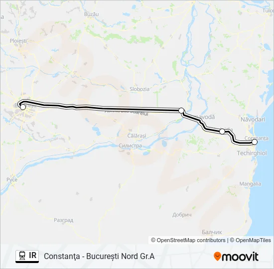 IR Train Line Map