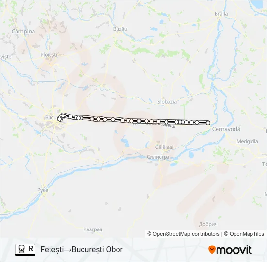 R Train Line Map