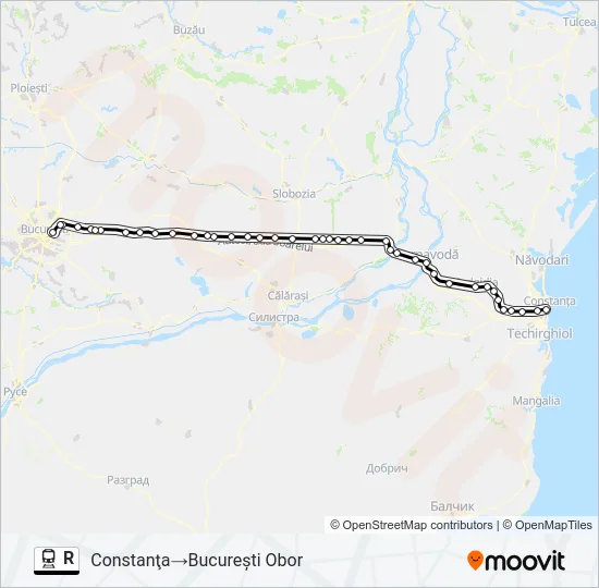 R Train Line Map