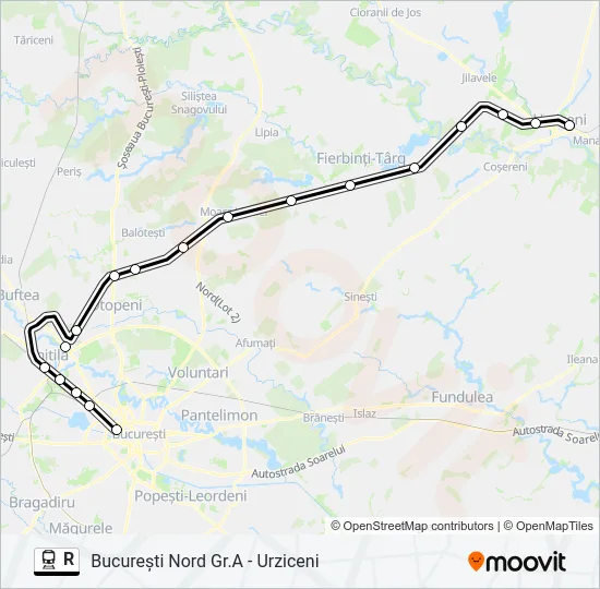 R Train Line Map