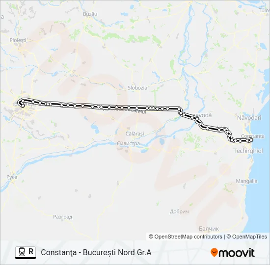 R Train Line Map