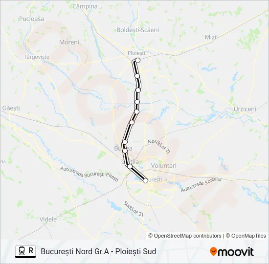 R Train Line Map