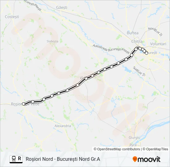 R Train Line Map