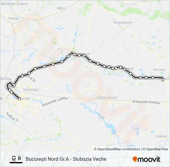 R Train Line Map