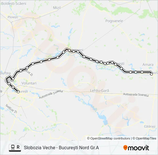 R Train Line Map