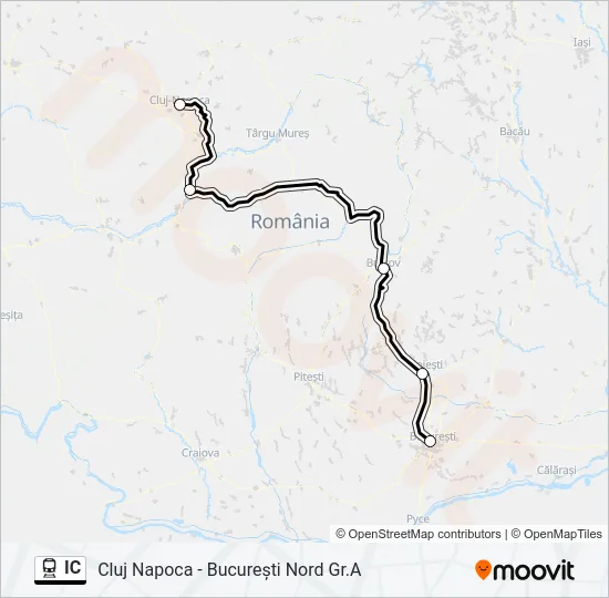 IC Train Line Map