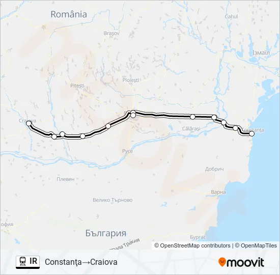 IR Train Line Map