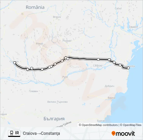 IR Train Line Map