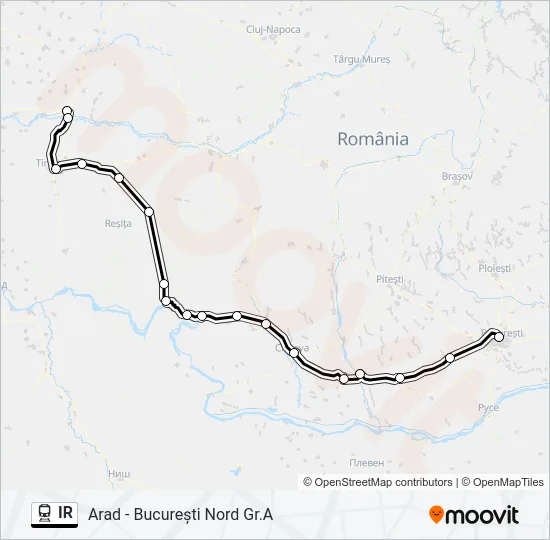 IR Train Line Map