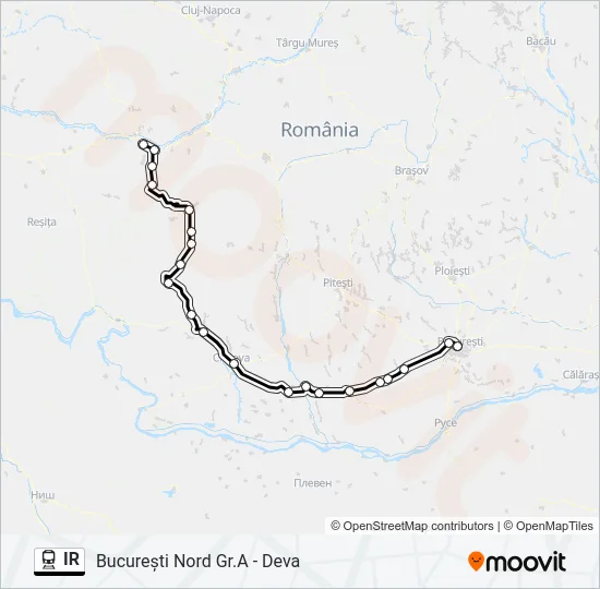 IR Train Line Map