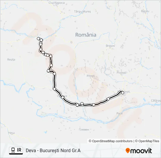 IR Train Line Map