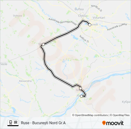 IR Train Line Map