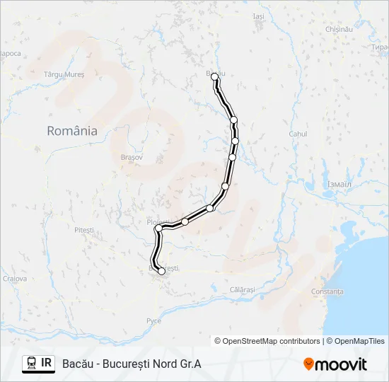 IR Train Line Map