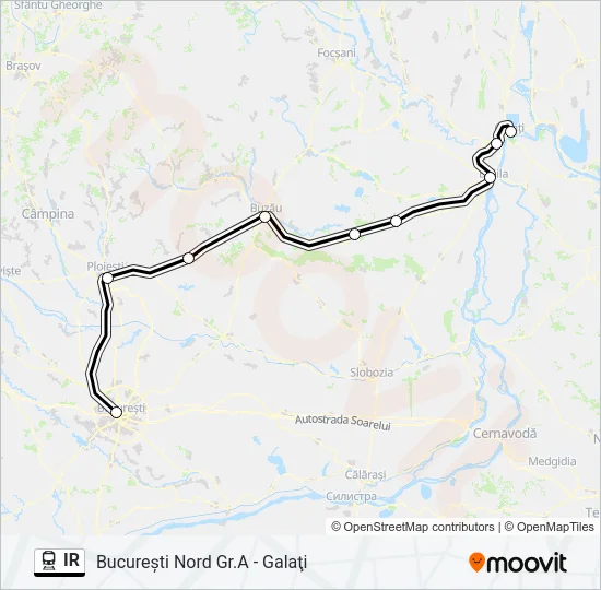 IR Train Line Map