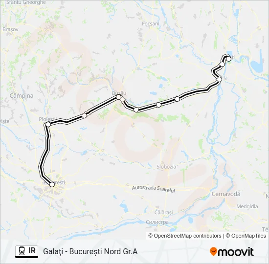 IR Train Line Map