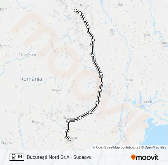 IR Train Line Map