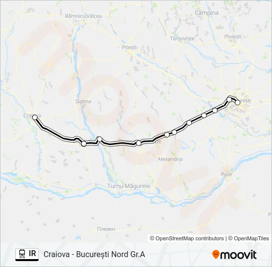 IR Train Line Map