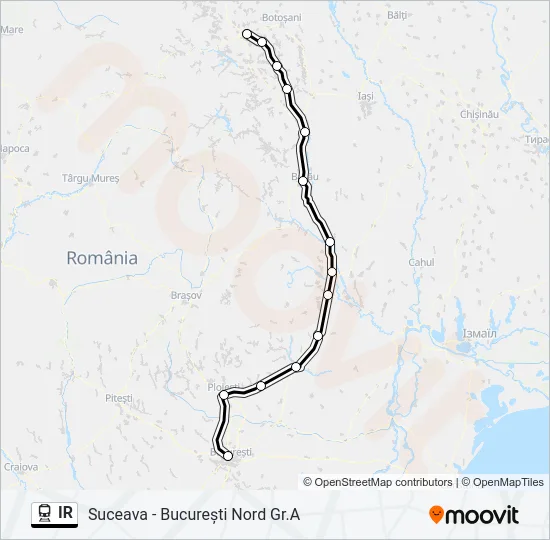 IR Train Line Map