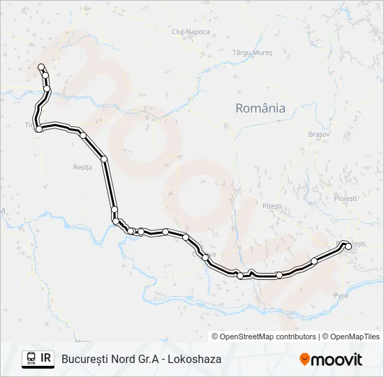 IR Train Line Map