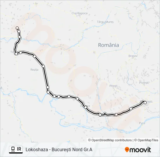 IR Train Line Map