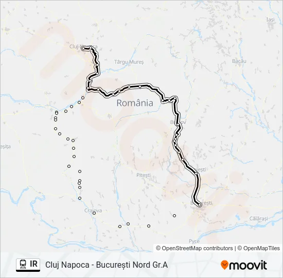IR Train Line Map