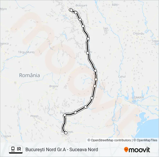 IR Train Line Map