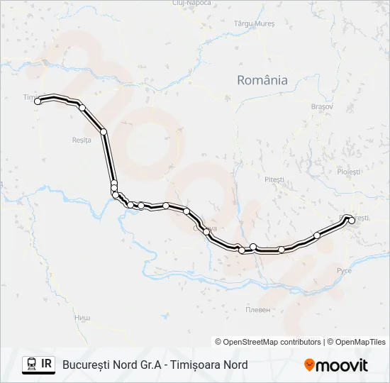 IR Train Line Map