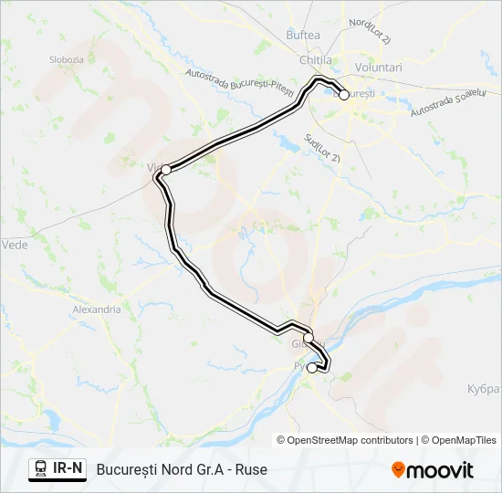 IR-N Train Line Map