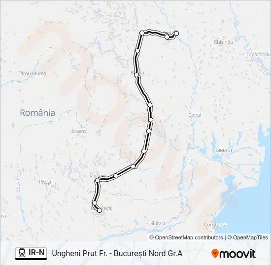 IR-N Train Line Map