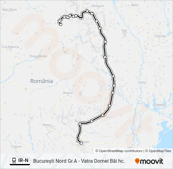 IR-N Train Line Map
