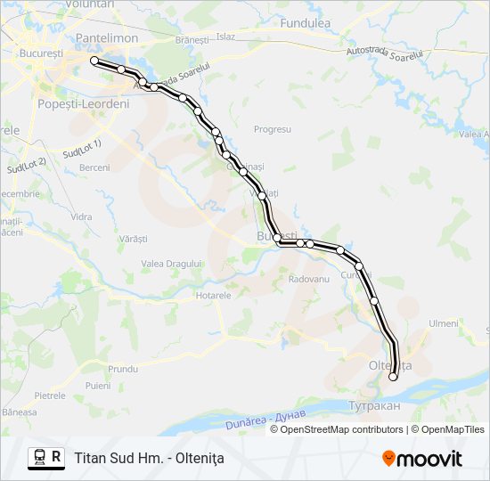 R Train Line Map