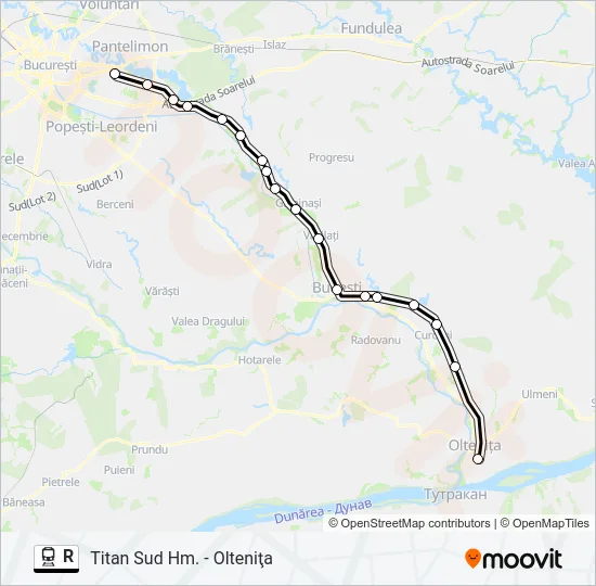 R Train Line Map