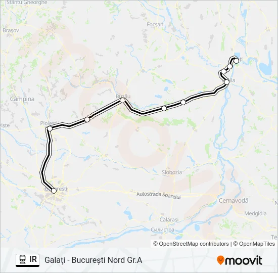 IR Train Line Map