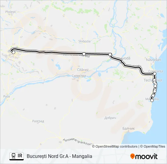 IR Train Line Map