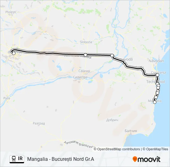 IR Train Line Map