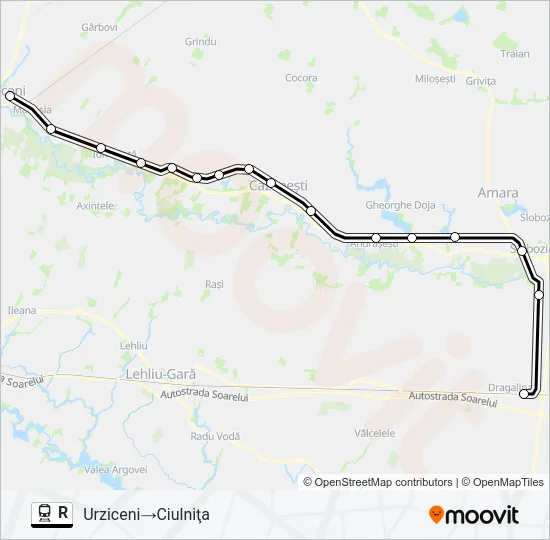 R Train Line Map