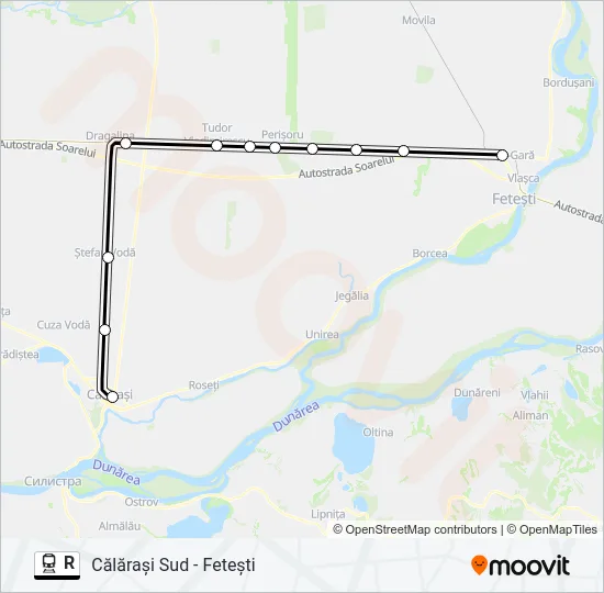 R Train Line Map