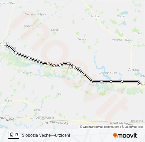 R Train Line Map