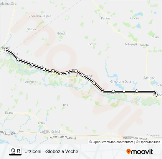 R Train Line Map