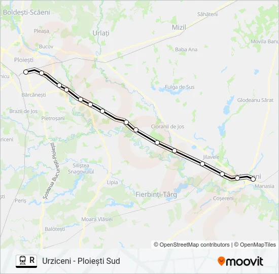 R Train Line Map