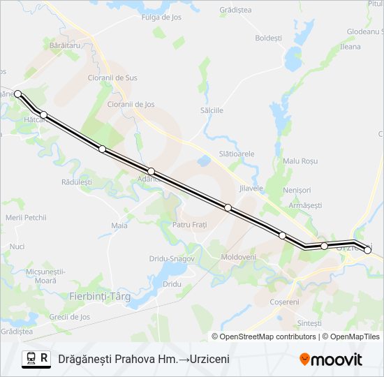 R Train Line Map