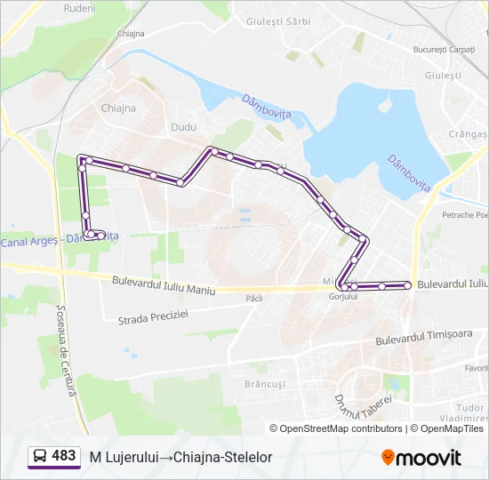 483 Bus Line Map