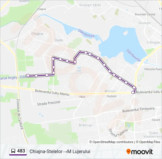 483 Bus Line Map